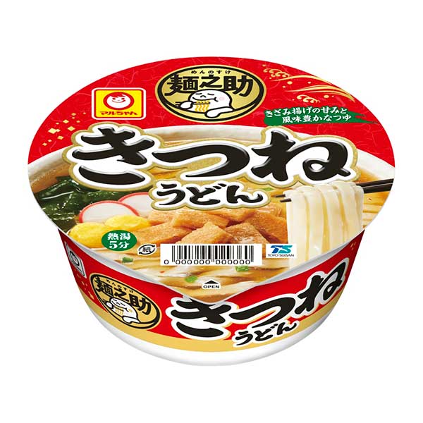 マルちゃん　麺之助　きつねうどん 76g×12個入り(1ケース)（KT）のサムネイル