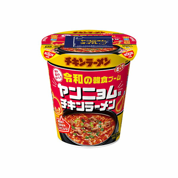 日清　チキンラーメンビッグカップ令和の韓食ブームヤンニョム味 93g×12個入り(1ケース)（KT）のサムネイル