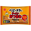 ※期間限定品のため、メーカー在庫によってはお届けできない場合があります。予めご了承ください。 ※配送センター出荷のため代金引換はご利用いただけません。 ※お取り寄せ商品です。在庫状況により発送まで1週間程度かかる場合がございます。 ※商品は当社指定業者にて発送いたします。 ※複数の商品をご注文いただいた際、発送元が異なる場合は、別送となります。 ※配送センター出荷のため納品書などは同梱されておりません。 ●商品の改訂により商品のデザイン、パッケージに記載されている内容と異なる場合があります。 【商品の特徴】スパイシーなベビースターとピーナッツをミックス！食べきりサイズの小袋包装、お得な6袋パックは買い置きにぴったり！おやつやお酒のおつまみ、行楽のお供にもぴったりです。【商品区分】スナック菓子【原材料名】小麦粉（国内製造）、ピーナッツ(ピーナッツ、植物油脂、食塩）、植物油脂、しょうゆ、砂糖、香辛料、食塩、チキンエキスパウダー、チキンエキス、たんぱく加水分解物、ミート調味エキス、ミート調味パウダー、酵母エキスパウダー／加工デンプン、調味料（アミノ酸等）、酸化防止剤（ビタミンE）、（一部に小麦・落花生・大豆・鶏肉・豚肉・ゼラチンを含む）【栄養成分表示】（1個包装23g当たり）熱量：114kcalたんぱく質：2.9g脂質：5.7g炭水化物：13.4g食塩相当量：0.46g【内容量】138g×15個入り【賞味期限】別途商品ラベルに記載【保存方法】直射日光、高温多湿の所をさけてください。【製造あるいは販売者】株式会社おやつカンパニー三重県津市一志町田尻428-1TEL(059)293-2398【広告文責】 株式会社富士薬品 0120-51-2289