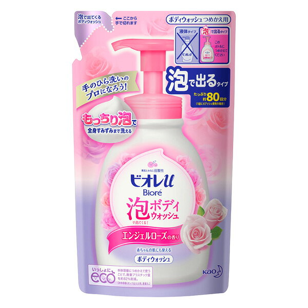 Soaps, Body Washes - ビオレu 泡で出てくるボディウォッシュ エンジェルローズの香り［つめかえ用］［480ml] 　花王