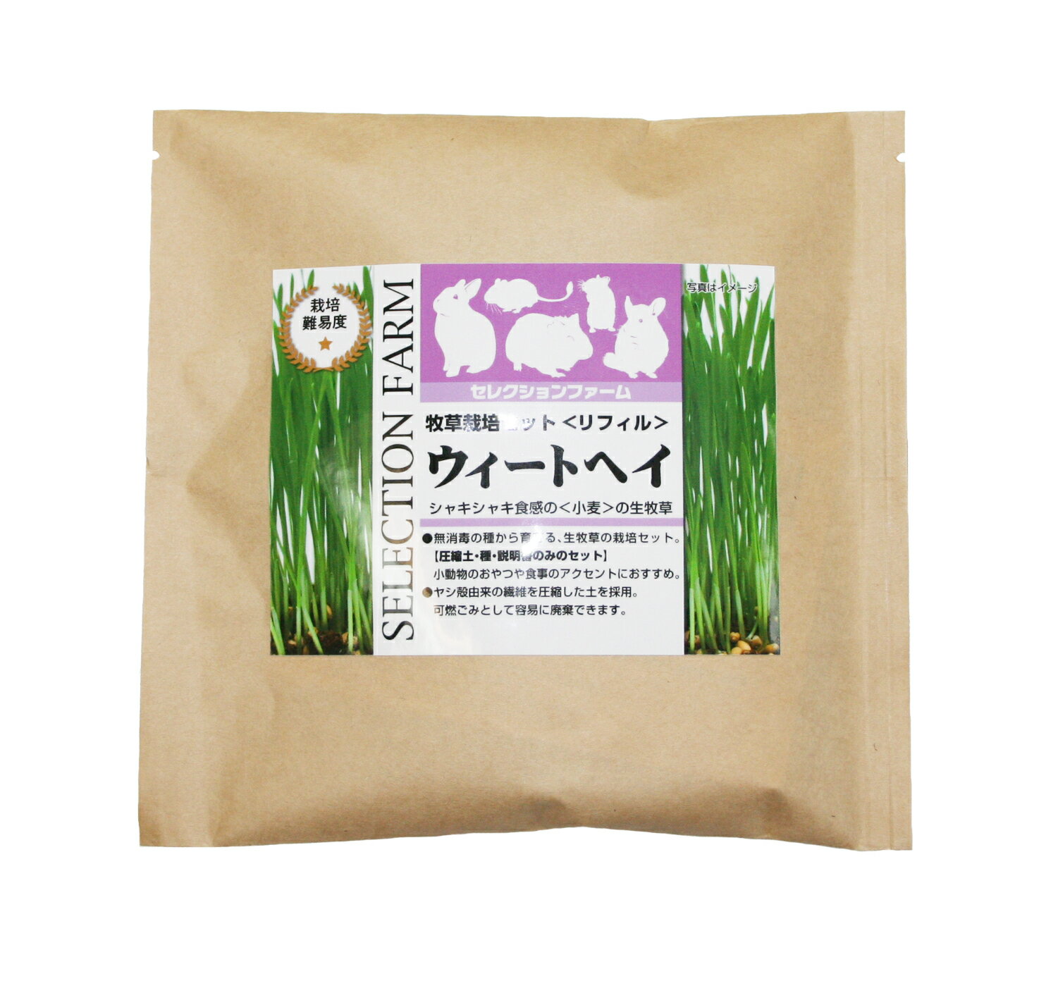 イースター　セレクションファーム　牧草栽培セット〈リフィル〉　ウィートヘイ（栽培用の缶は付いておりません。）のサムネイル