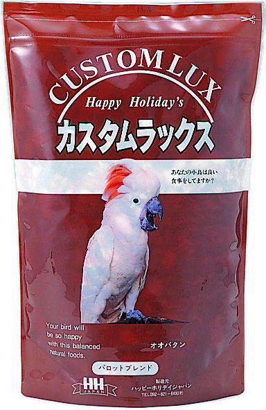 ピーツー・アンド・アソシエイツ　カスタムラックス　パロット　2.5L　[鳥 フード、餌 、フード 、えさ 、とり 、エサ 、ハッピーホリ..