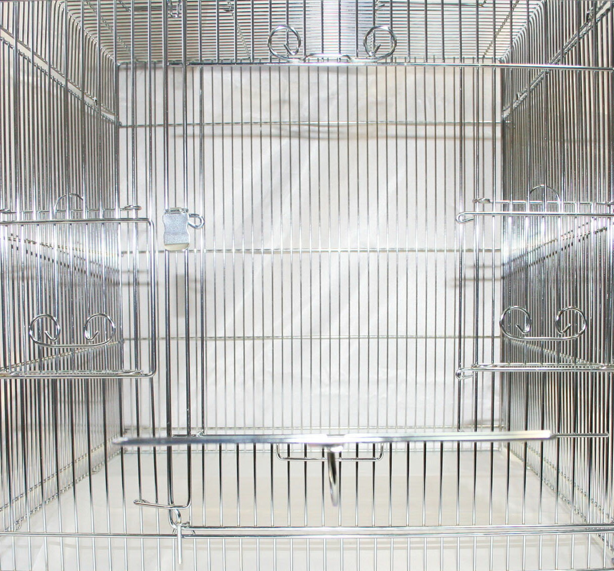 ★465手のり＋防寒カバーセット★HOEI　465インコ手のりG（銀色メッキ）ブラウン底＋ペッズイシバシ　クオリス 　小鳥カゴの防寒カバー　ジッパー付　Lサイズ