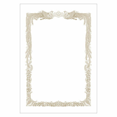 ササガワ　ミニOA賞状用紙　B6判　横書用　10枚SASAGAWA タカ印　10-1541