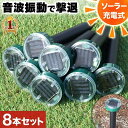 小 撃退 退治 ネズミ 8本セット 充電 ソーラー式 防水 振動 超音波 モグラ退治 モグラ撃退器 駆除 撃退器 もぐら 撃退器 モグラ(4)