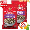 ≪482g×2袋セット≫【Popcorn Indiana】ポップコーン インディアナ ブラック&ホワイト ファッジドリズル 大容量 チョコがけポップコーン お菓...