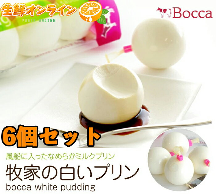 ≪75g×6個入り≫【牧家】白いプリン（ミルク） Bocca 白いミルクプリン ◎濃厚・クリーミーでもっちり美味しい♪◎ 北海道 だて牛乳 コストコ 牧家の白いミルクプリン【costco コストコ】