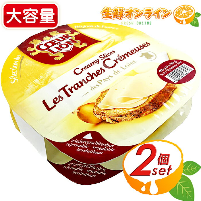 ≪250g×2セット≫【COEUR DE LION】クールドリオン クリーミー スライスチーズ 500g(250g×2セット) フランス産 クリーミーで濃厚♪ クールドリヨン クール冷蔵 チーズ 白カビ【costco コストコ コストコ通販】