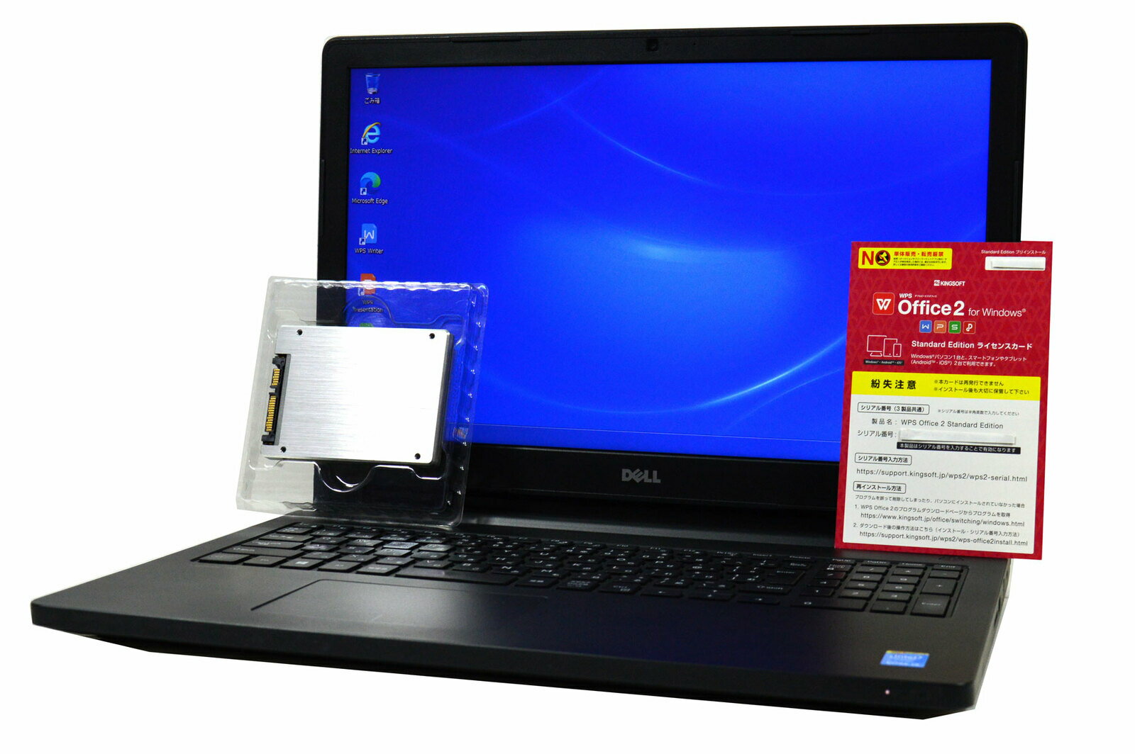 【中古】ノートパソコン中古パソコンWindows7Pro32bitオフィス付き新品SSD換装DELLLatitude356015.6HD第5世代Corei52.2Gメモリ4GSSD256GWebカメラテンキーUSB3.0Bluetoothドライブ非搭載