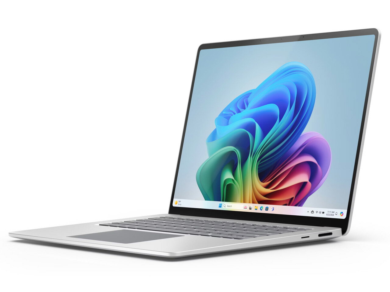 Microsoft Surface Laptop （第7世代） 15.0型/ Copilot+ PC/ Snapdragon X Elite/ メモリ 16GB / SSD 256GB / タッチパネル/ T0R-00015/ Office付き/ プラチナ 展示品