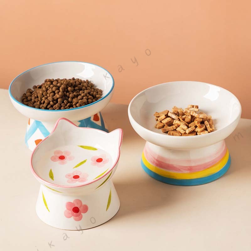猫 犬 フードボウル 傾斜 陶器 水入れ 斜め 食器 食べやすい 高さ 水飲み セラミック ペット食器 おしゃれ 餌入れ エサ入れ えさ 台 ボウル お皿 ご飯皿 水分補給 ネコ 小型犬 可愛い 雑貨 マット ボウル ねこ 負担軽減 犬猫 犬用