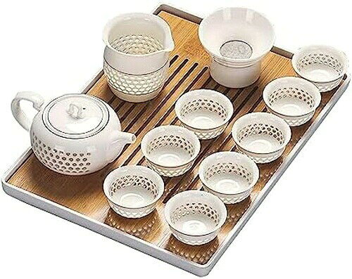 　　　-------商品詳細-------伝統工芸で作られた茶器セットは、格調高い逸品。洗練されたデザインはコースターや茶卓にもぴったり。贈り物にも 適です。茶器セットには茶壷や蓋碗が含まれており、熱いお茶を楽に淹れることができます。エレガントな外観とスタッキング可能なデザインで収納にも便利。コンパクトなサイズで持ち運びが便利。ティータイムや来客時に 適なセットです。広口で洗いやすく、贈り物にもおすすめです。贈答用の陶器は文化的な意味を持ち、茶文化と深く関わっています。茶器セットを贈ることで、暗示的なメッセージを伝えることができます。伝統的な茶器セットは、贈り物や自宅でのティータイムに 適。贈り手も受け取り手も喜ぶこと間違いなしのアイテムです。