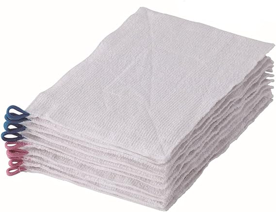 【雑巾 清掃】ループ付きぞうきん10枚組【綿100%】 (ホワイト)のサムネイル