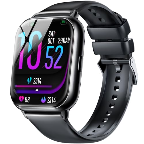 スマートウォッチ【2024新登場·性能強化モデル】Bluetooth通話機能 1.85インチHD大画面 スマートウォッチ 音楽再生 SOS 歩数計