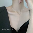 ネックレス 金属アレルギー パール レディース ショートネックレス ドロップ型 ぷっくり 立体 メタル ミニ プチ ニッケルフリー 安心 華奢 デイリー オフィ...