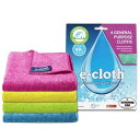 ラクナ【e-colth 高性能クロス 4枚組 76832】洗剤不要 汚れを水で落とす 超極細マイクロファイバー 多用途 ふきん クロス 台拭き 食器拭き キッチンふきん 掃除用ぞうきん 窓拭き ガラス拭(3)