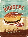 ブリキ看板 USA バーガー Burgers/TIN SIGN アメリカン雑貨 インテリア(3)