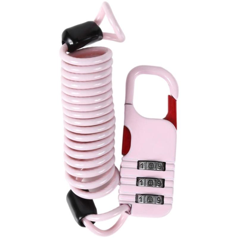 Amazing Harmony 南京錠 ダイヤル 3桁 ワイヤーロック 自転車 防犯 鍵 ロック バイク ケーブル 旅行 スーツケース