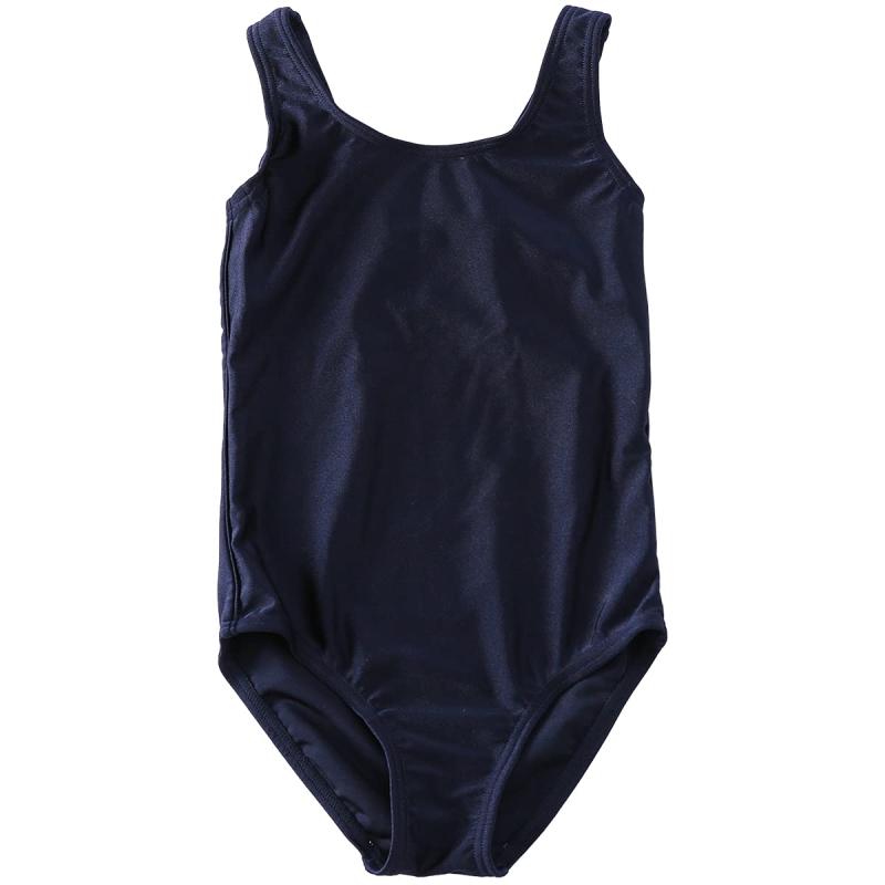 [Missrabbaby] ガールズ 水着 女の子 キッズ インナ付き 胸パッド付き 授業用 紺