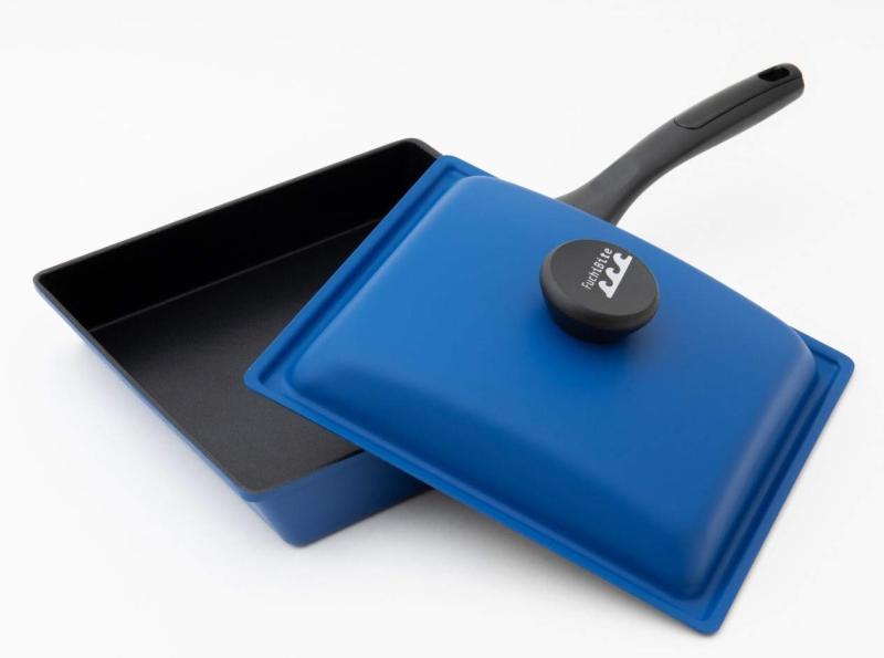 FUCHIBITEフタ付きワイドパン 玄海ブルー