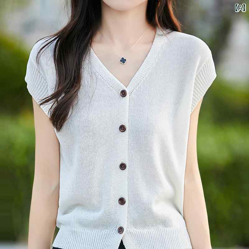 ニットキャミソール ベスト レディース アイス リネンニット 1 / 4インチ ソケットレンチ スリーブ T ..