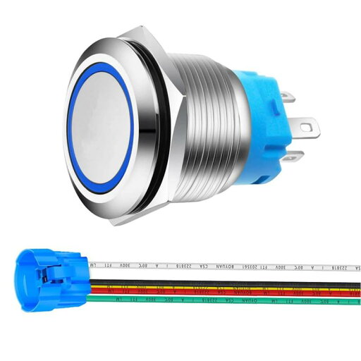 KILIGEN ミサイルスイッチ 12V-24V 20A 3個セット LED搭載 3極タイプ ON-OFF (青い) KILIGEN ミサイルスイッチ 12V-24V 20A 3個セット LED搭載 3極タイプ ON-OFF (青い)