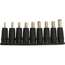 Kaito Denshi(海渡電子) DCジャック 変換 アダプタ 9種セット メス 5.5 × 2.1 → オス 9種類 (1個)