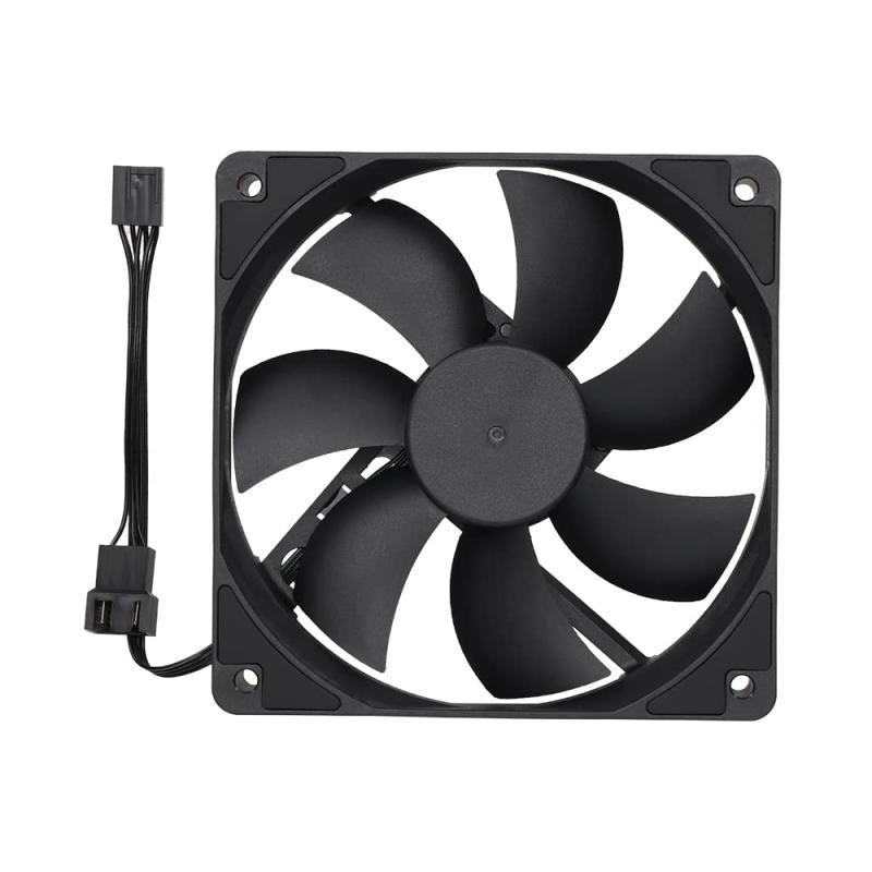 オウルテック デイジーチェーン接続可能 高耐久ケースファン 2ボールベアリング 120mmサイズ ブラック OWL-FE1225PWM-D1P