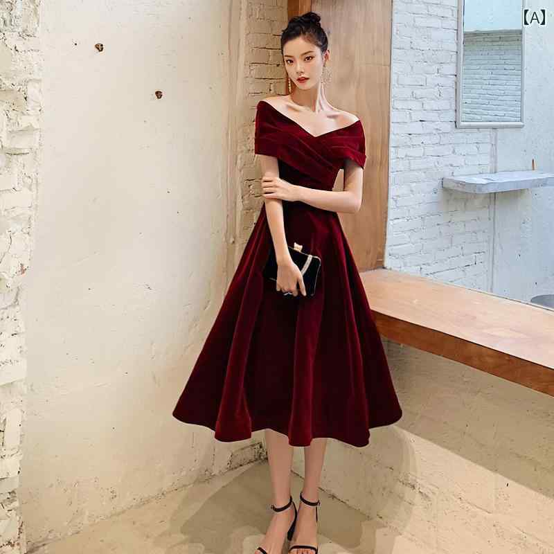 パーティー ドレス スタイル 小さな 花嫁の ための トースト ドレス、 ワイン レッド、 プラス サイズの 妊婦用、 お腹を 覆う ウェディング エンゲージメント ドレス、 イブニングドレス、 女性用 宴会 ドレス