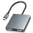 HDMI Type-C マルチディスプレイアダプタ USB C HDMI 変換アダプター HDMI Type-C 変換アダプター USB C HDMI 変換マルチディスプレイアダプタ デュアル HDMI 拡張/複製 3画面 USB HDMI 2ポートデュ
