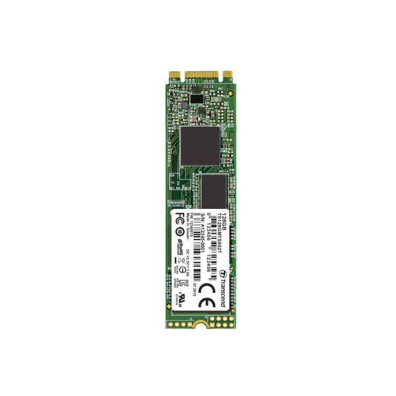 トランセンドジャパン 業務用/産業用 組込向け M.2 2280 SSD 128/256/512GB/1TB/2TB SATA3 B+M Key 3KPEサイクル 3D TLC NAND採用 高耐久 3年