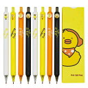 Maydahui かわいい アヒル ノック式 ボールペン 8本 0.5mm 黒インク おしゃれ ジェルボールペン 可愛い 動物 カモ かきやすい 文房具 オフィ...