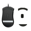 kwmobile マウスフィート Razer DeathAdder Elite対応 マウスソール - 交換用 ステッカー 滑り強化 黒色