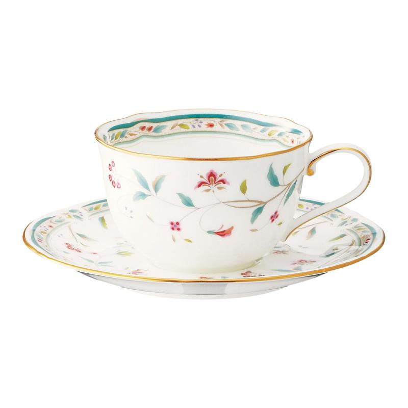 Noritake ボーンチャイナ 花更紗 カップ&ソーサー