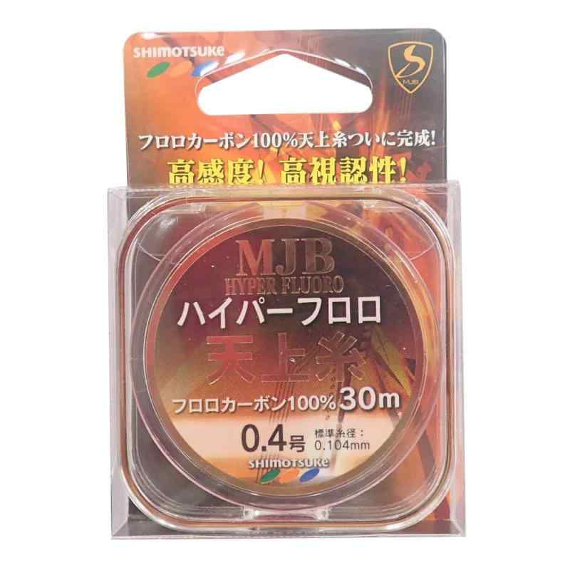 SHIMOTSUKE(シモツケ) フロロカーボンライン MJB ハイパー天上糸 30m 0.4号 1.03kg フラッシュピンク