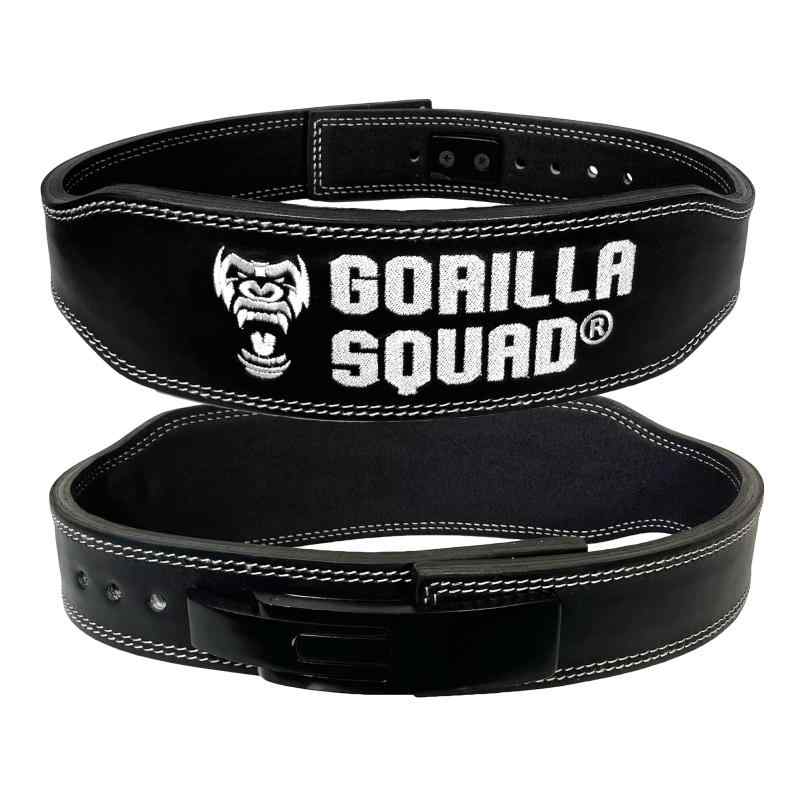 GORILLA SQUAD(ゴリラスクワッド) レバーアクションベルト ナロータイプ パワーベルト レザーベルト トレーニングベルト