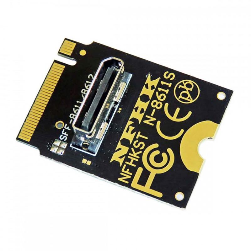 CYケーブル OcuLink PCIe PCI-Express SFF-8611 4i to OcuLink SFF-8611 SSD データアクティブケーブル 50cm