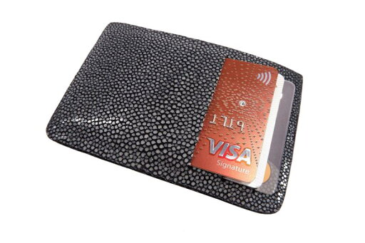 pelgio Genuine Polished Stingray card holder pelgio Genuine Polished Stingray card holder