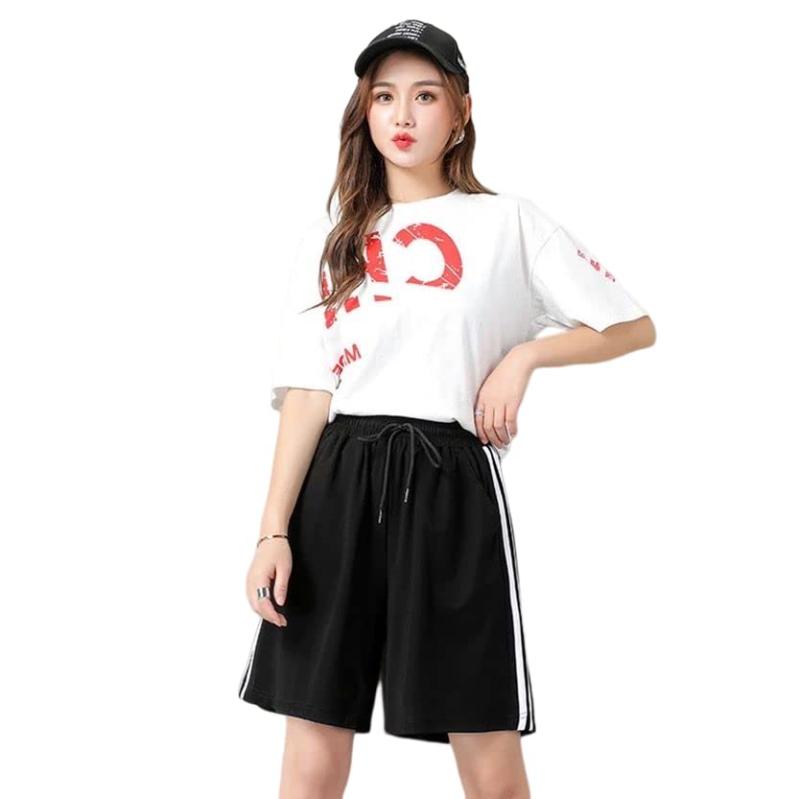 [Gincci] ショートパンツ 五分丈 レディース 短パン ショーパン ルームウェア 人気 スポーツ スウェット パンツ 部屋着 ランニング トレーニング ハイウエスト ボードパンツ かわいい ゆった