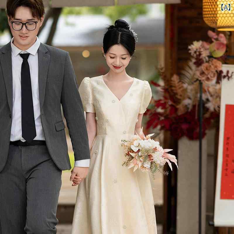 パーティー ドレス スタイル 2025年新 スタイルの 登録用小 ドレス、 高級 感、 普段着、 トースト ド..