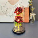 バラ 造花 枯れない花 薔薇 造花 フラワーライト LEDライト付き電池式 薔薇 花束 プレゼントバラ バレンタインデー 母の日 お祝い 誕生日 結婚記念日 ク...