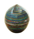ミニ骨壷 虹珠(にじたま)【高さ6cm×直径5.3cm】分骨つぼ・骨壺・遺骨入れ・宝物ケース手元供養 【石のさかい付き】
