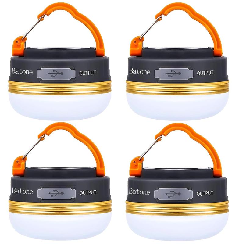 Batoneキャンプ ランタン ledランタン 充電式 3つ調光モード 超軽量 携帯便利 防水キャンプ用品 キャンプ ライト ランタン 1800mAh フック モード切