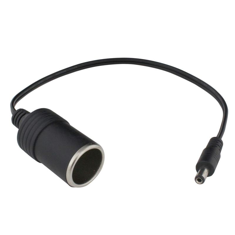 Kaito Denshi(海渡電子) シガーソケット メスソケット DCプラグ 変換ケーブル 12V 車用 外径5.5mm 内径2.1mm センタープラス