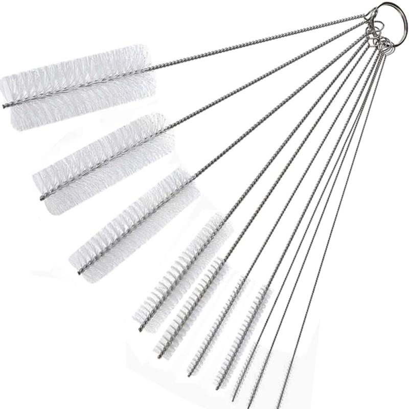 ストローブラシ 洗浄ブラシ ストローブラシ カップブラシ 哺乳瓶ブラシ 10点セット 極細タイプ 隙間ブ..