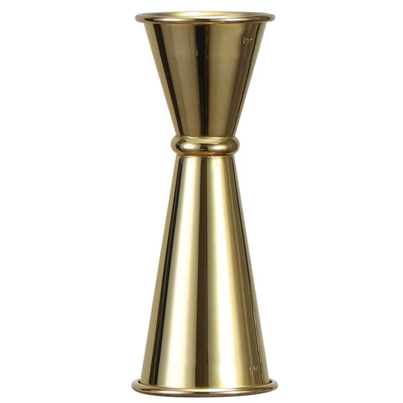 WOMLEX メジャーカップ カクテル用計量カップ 30/60ml 目盛り付き ダブルエンド ステンレス製ロールリ..