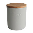 LOLO | 保存容器 ホワイト 白 | 500ml | キャニスター | 陶器 | 日本製 | チーク 凸 |キャニスター セット Salt Sugar 塩 砂糖