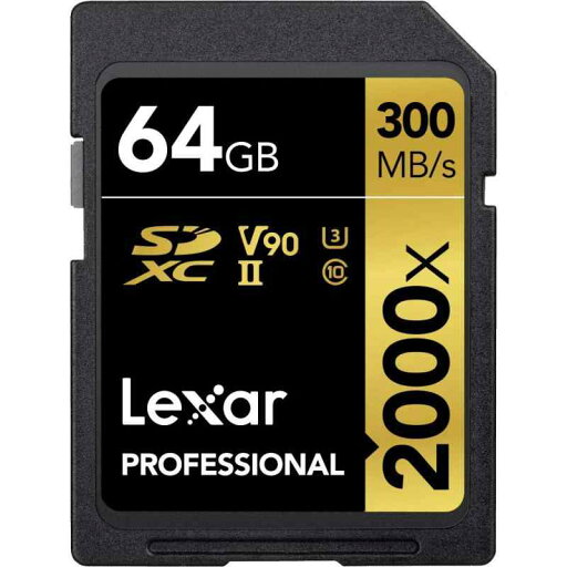 LEXAR MEDIA Professional 2000x 64GB SDXC UHS-II SDカード LSD64GCRBNA2000R 並行輸入品 (64GB 2000倍速) LEXAR MEDIA Professional 2000x 64GB SDXC UHS-II SDカード LSD64GCRBNA2000R 並行輸入品 (64GB 2000倍速)