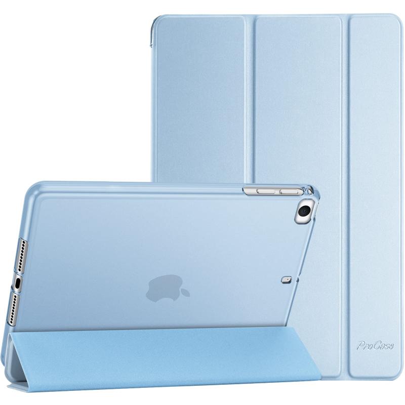 ProCase iPad Mini 5/4/3/2/1 保護ケース 三つ折り フォリオ オートスリープ/ウェイクに対応 TPUバック スマートカバー スタンド機能付き 適用端末：7.9” iPad Mini 5 （2019）/ Mini 4, Mini