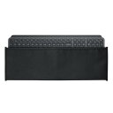 kwmobile キーボードカバー Logitech MX Keys Wireless対応 - パソコン ダストカバー 収納 ほこり防止 黒色